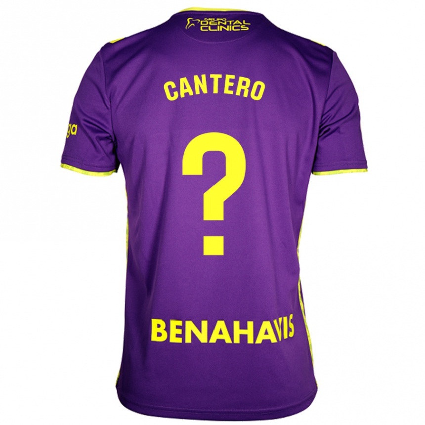 Kids Football José Cantero #0 Purple Yellow Away Jersey 2024/25 T-Shirt Australia