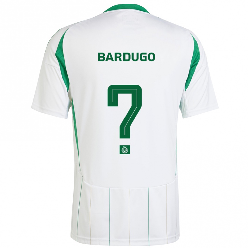 Kids Football Ariel Bardugo #0 White Green Away Jersey 2024/25 T-Shirt Australia