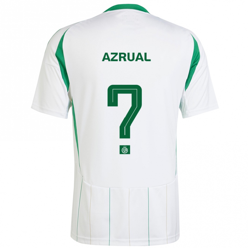 Kids Football Adar Azrual #0 White Green Away Jersey 2024/25 T-Shirt Australia