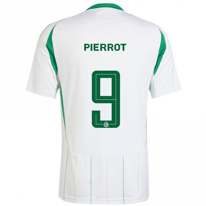 Kids Football Frantzdy Pierrot #9 White Green Away Jersey 2024/25 T-Shirt Australia