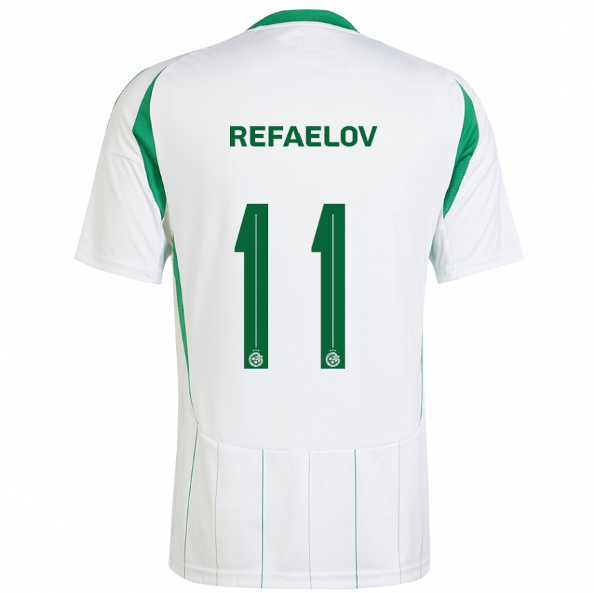 Kids Football Lior Refaelov #11 White Green Away Jersey 2024/25 T-Shirt Australia