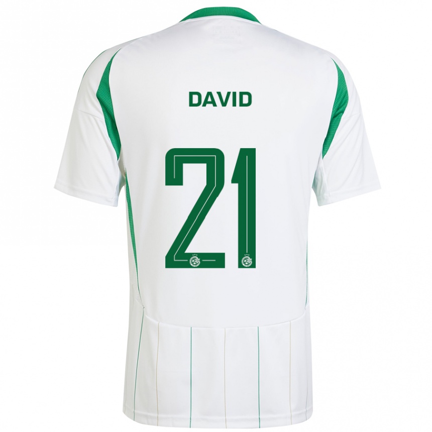 Kids Football Dean David #21 White Green Away Jersey 2024/25 T-Shirt Australia