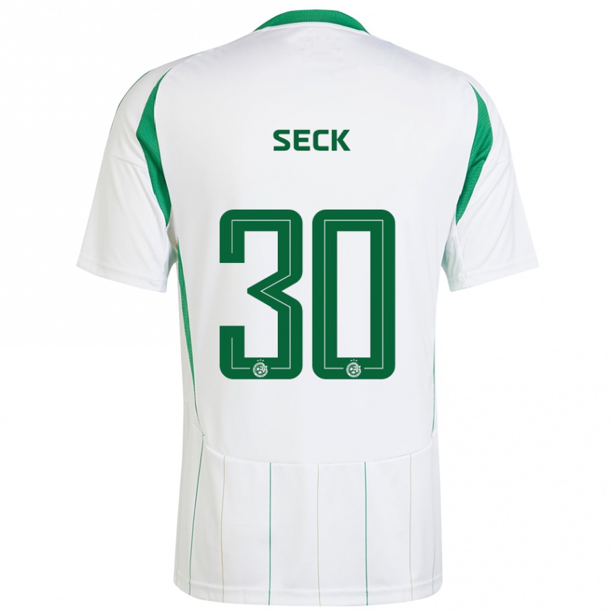 Kids Football Abdoulaye Seck #30 White Green Away Jersey 2024/25 T-Shirt Australia