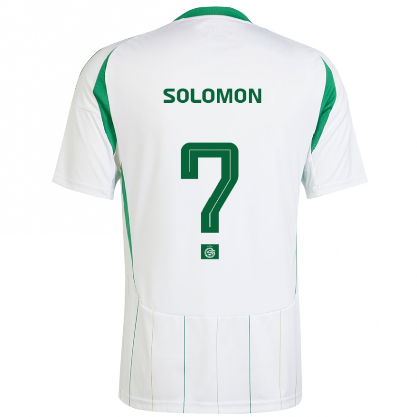 Kids Football Itay Solomon #0 White Green Away Jersey 2024/25 T-Shirt Australia