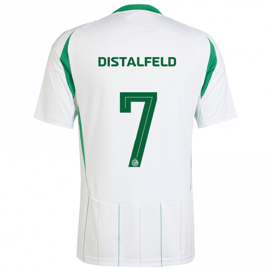 Kids Football Yanai Distalfeld #7 White Green Away Jersey 2024/25 T-Shirt Australia