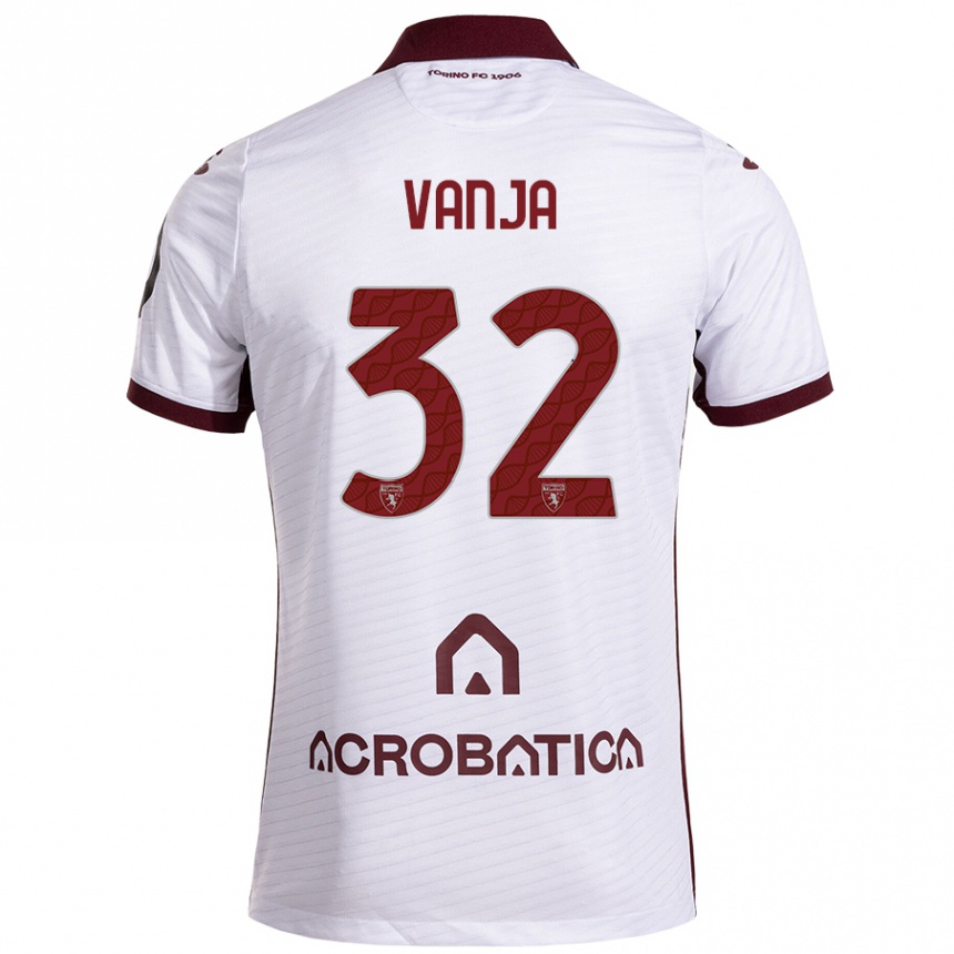 Kids Football Vanja Milinković-Savić #32 White Maroon Away Jersey 2024/25 T-Shirt Australia