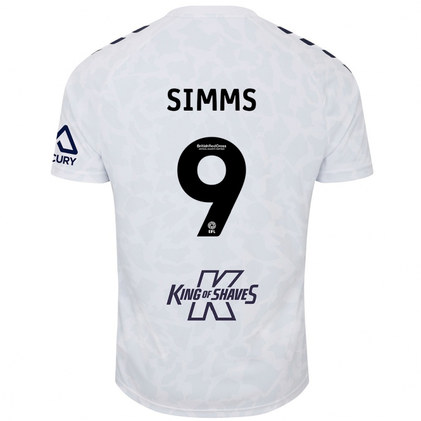 Kids Football Ellis Simms #9 White Away Jersey 2024/25 T-Shirt Australia