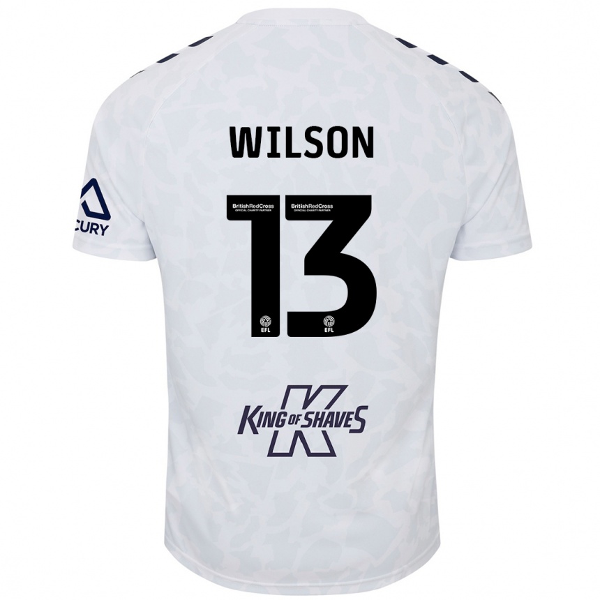 Kids Football Ben Wilson #13 White Away Jersey 2024/25 T-Shirt Australia