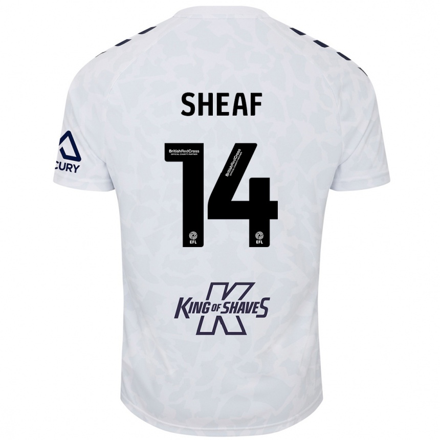 Kids Football Ben Sheaf #14 White Away Jersey 2024/25 T-Shirt Australia