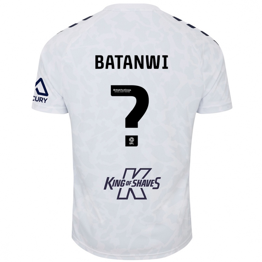 Kids Football Tristen Batanwi #0 White Away Jersey 2024/25 T-Shirt Australia