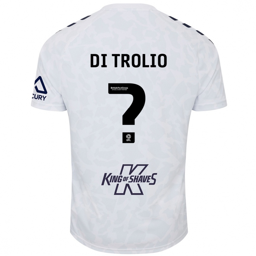 Kids Football Riccardo Di Trolio #0 White Away Jersey 2024/25 T-Shirt Australia