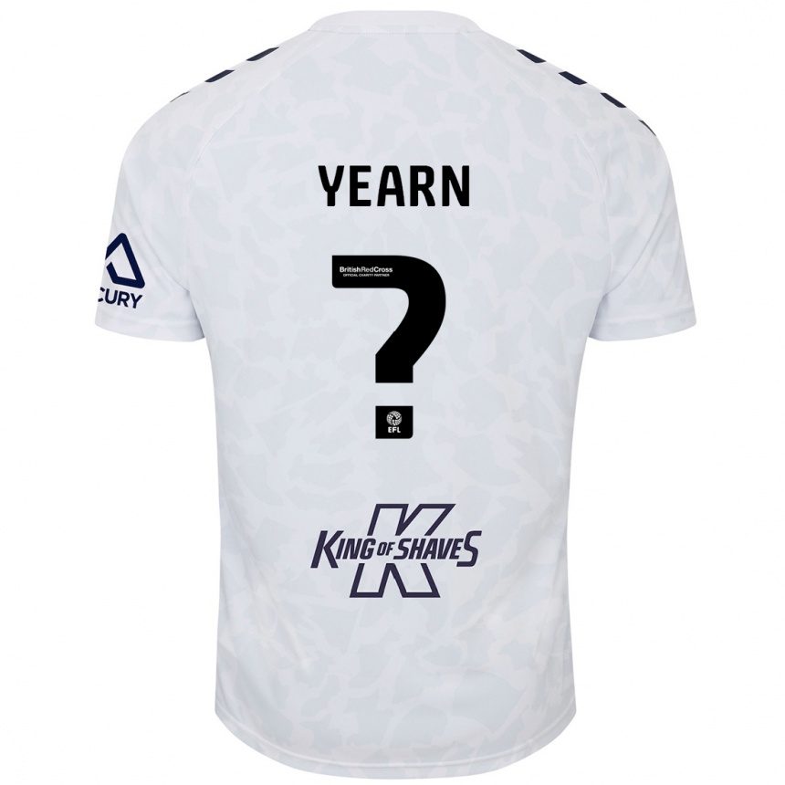 Kids Football Kai Yearn #0 White Away Jersey 2024/25 T-Shirt Australia