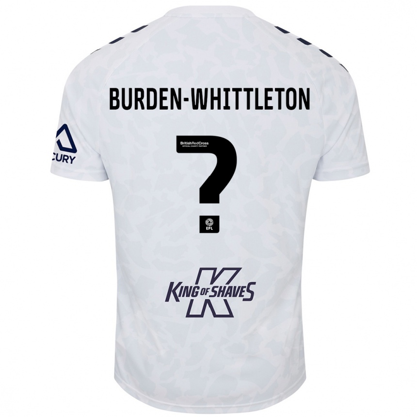 Kids Football Charlie Burden-Whittleton #0 White Away Jersey 2024/25 T-Shirt Australia