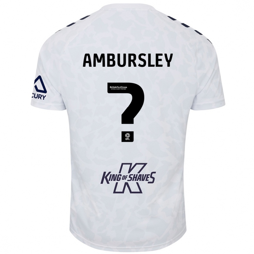 Kids Football Conrad Ambursley #0 White Away Jersey 2024/25 T-Shirt Australia