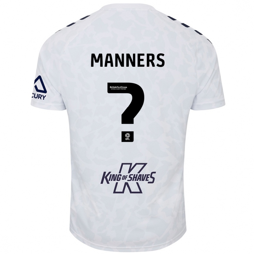 Kids Football Charlie Manners #0 White Away Jersey 2024/25 T-Shirt Australia