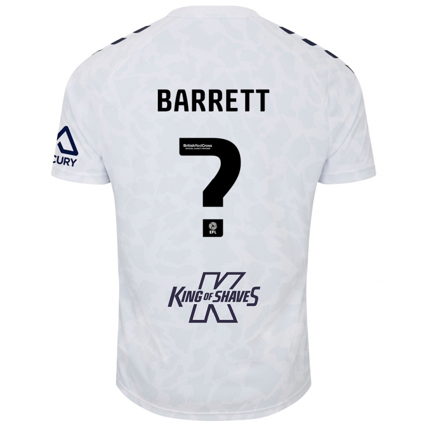 Kids Football Marlow Barrett #0 White Away Jersey 2024/25 T-Shirt Australia