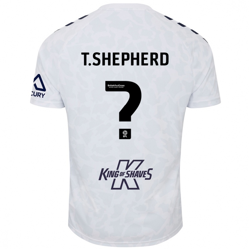 Kids Football Talon Shepherd #0 White Away Jersey 2024/25 T-Shirt Australia