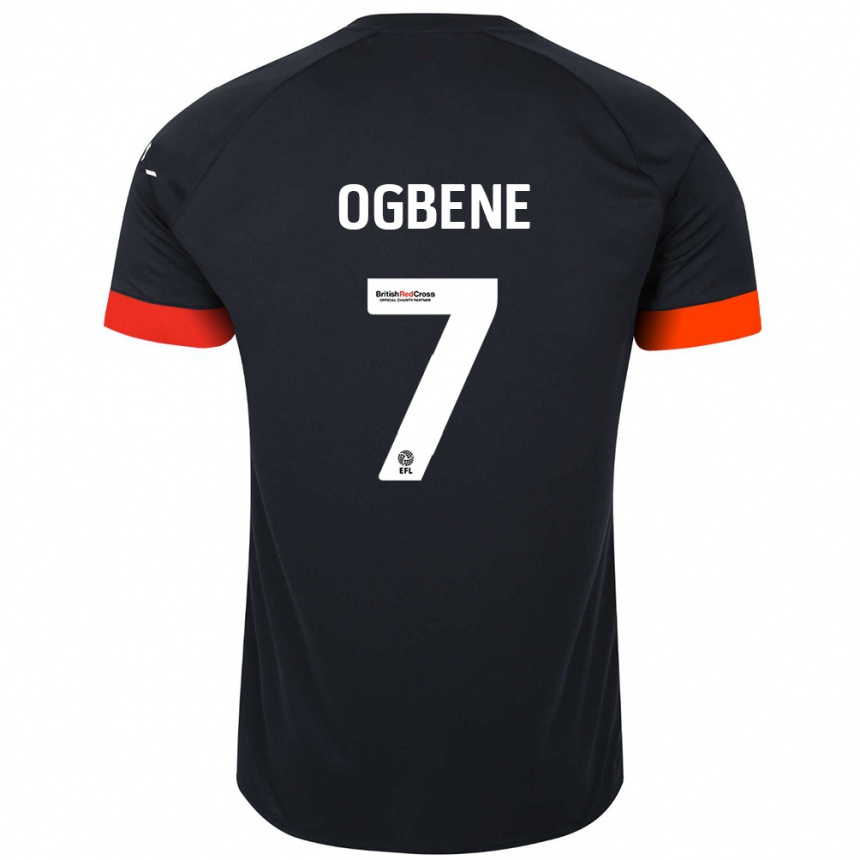 Kids Football Chiedozie Ogbene #7 Black Orange Away Jersey 2024/25 T-Shirt Australia