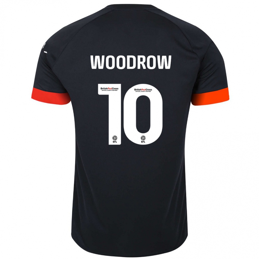 Kids Football Cauley Woodrow #10 Black Orange Away Jersey 2024/25 T-Shirt Australia