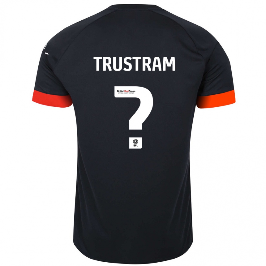 Kids Football Charlie Trustram #0 Black Orange Away Jersey 2024/25 T-Shirt Australia