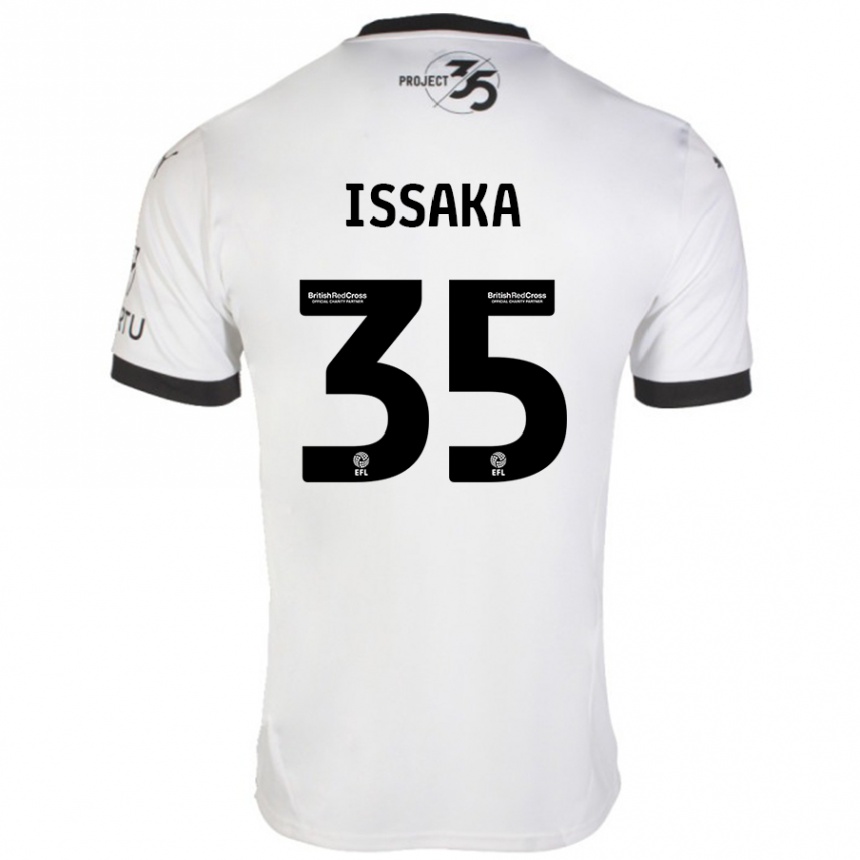 Kids Football Freddie Issaka #35 White Black Away Jersey 2024/25 T-Shirt Australia