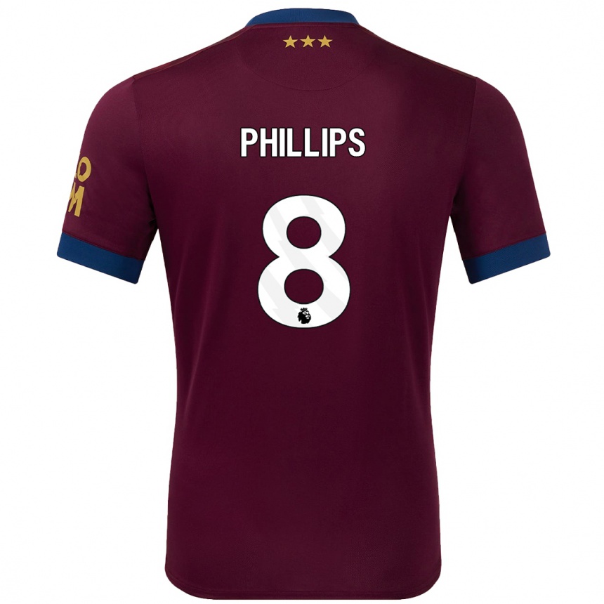 Kids Football Kalvin Phillips #8 Brown Away Jersey 2024/25 T-Shirt Australia