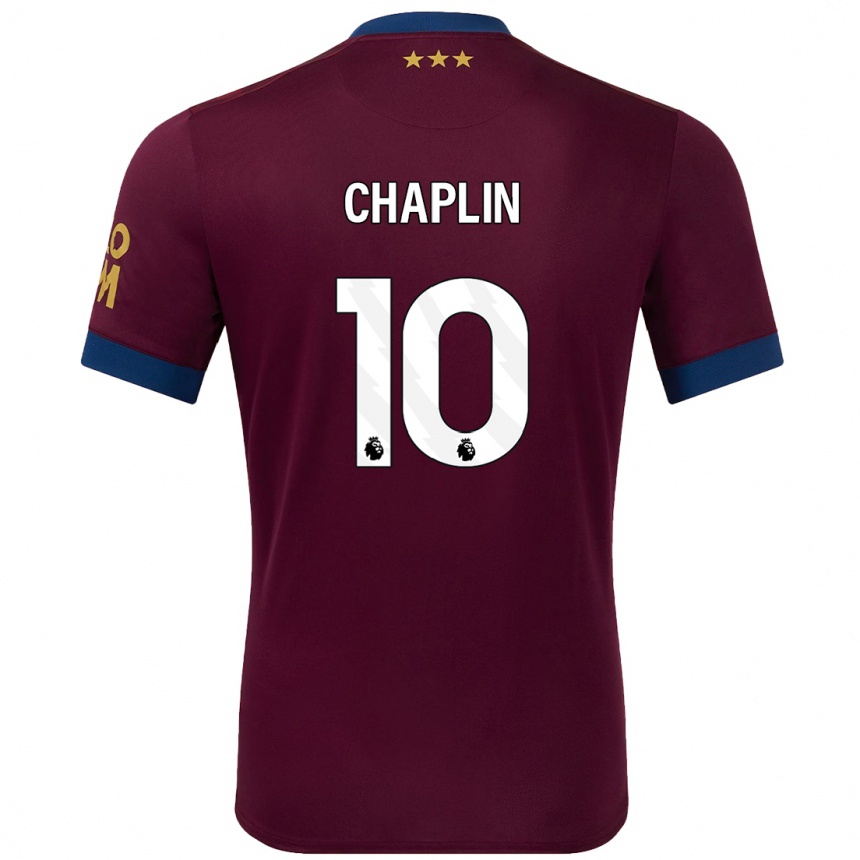 Kids Football Conor Chaplin #10 Brown Away Jersey 2024/25 T-Shirt Australia