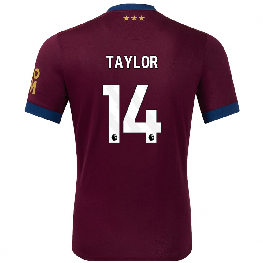 Kids Football Jack Taylor #14 Brown Away Jersey 2024/25 T-Shirt Australia