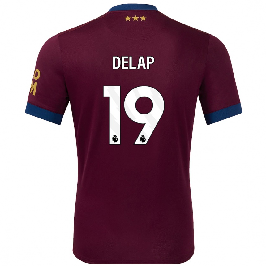 Kids Football Liam Delap #19 Brown Away Jersey 2024/25 T-Shirt Australia