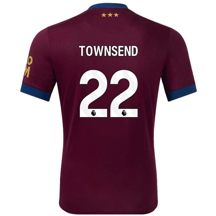 Kids Football Conor Townsend #22 Brown Away Jersey 2024/25 T-Shirt Australia