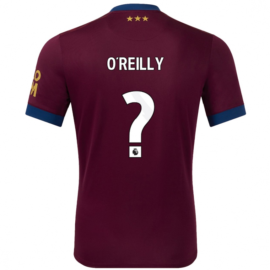 Kids Football Connor O'reilly #0 Brown Away Jersey 2024/25 T-Shirt Australia