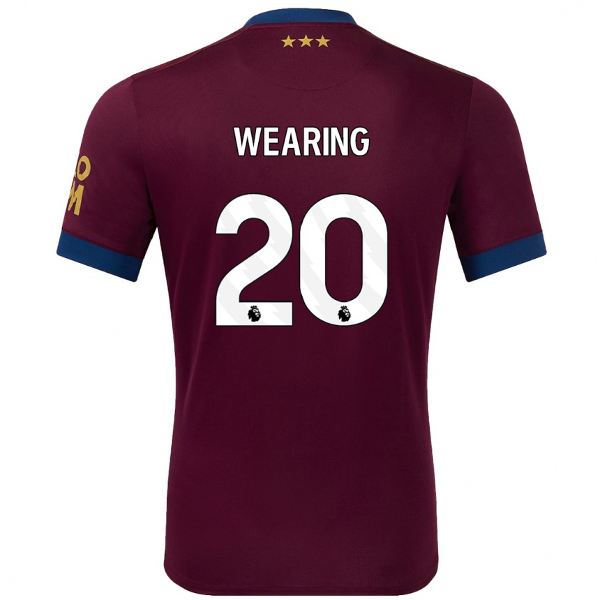 Kids Football Megan Wearing #20 Brown Away Jersey 2024/25 T-Shirt Australia