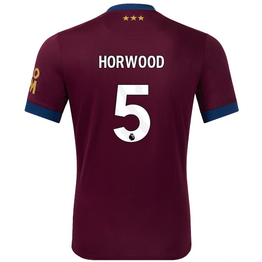 Kids Football Bonnie Horwood #5 Brown Away Jersey 2024/25 T-Shirt Australia