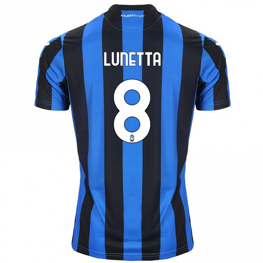 Men Football Gabriel Lunetta #8 Blue Black Home Jersey 2024/25 T-Shirt Australia