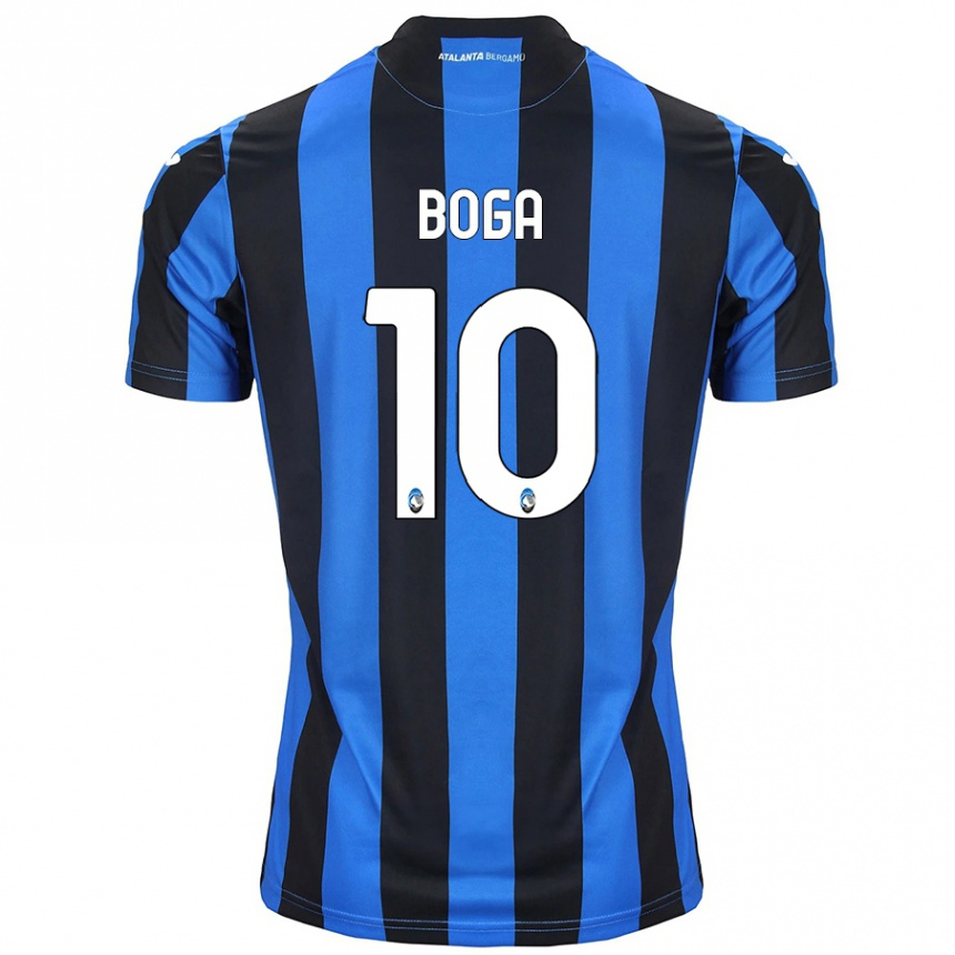 Men Football Jeremie Boga #10 Blue Black Home Jersey 2024/25 T-Shirt Australia