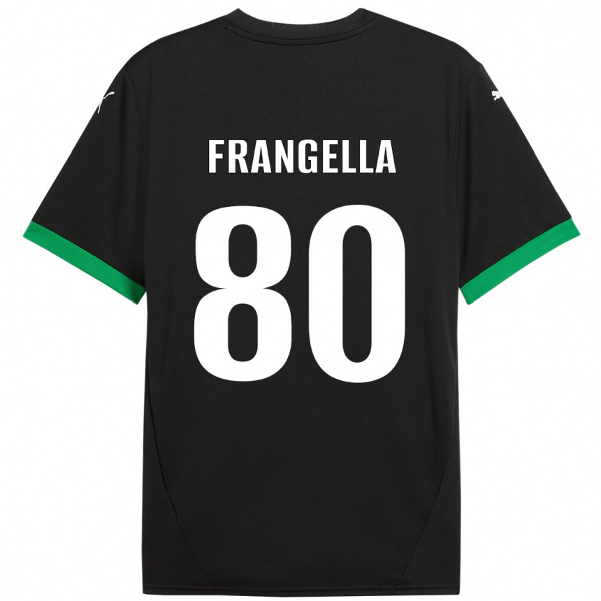 Men Football Christian Frangella #80 Black Dark Green Home Jersey 2024/25 T-Shirt Australia