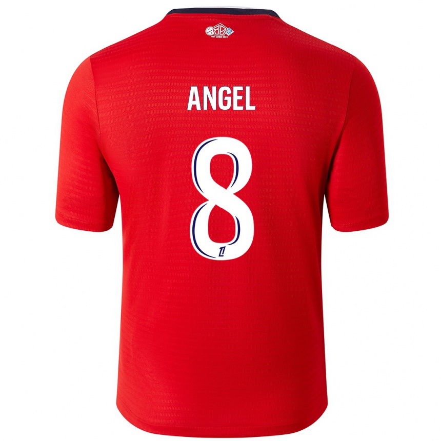 Men Football Angel Gomes #8 Red White Home Jersey 2024/25 T-Shirt Australia