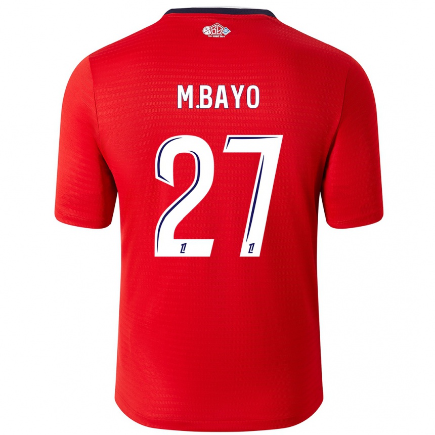 Men Football Mohamed Bayo #27 Red White Home Jersey 2024/25 T-Shirt Australia