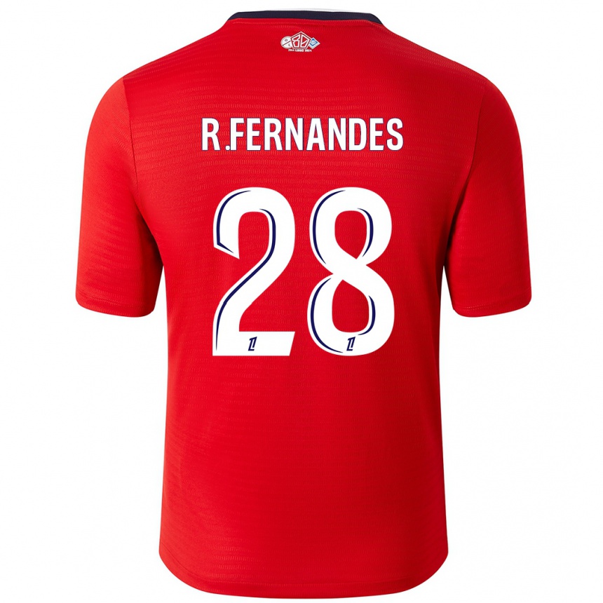 Men Football Rafael Fernandes #28 Red White Home Jersey 2024/25 T-Shirt Australia