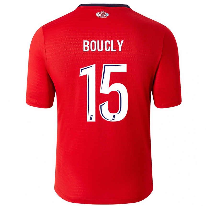 Men Football Maite Boucly #15 Red White Home Jersey 2024/25 T-Shirt Australia