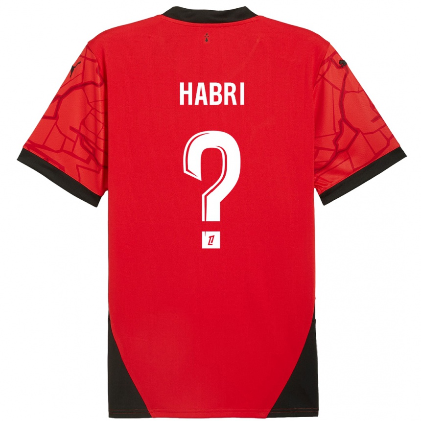 Men Football Issa Habri #0 Red Black Home Jersey 2024/25 T-Shirt Australia