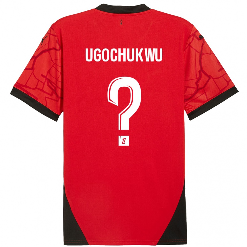 Men Football Chibuike Ugochukwu #0 Red Black Home Jersey 2024/25 T-Shirt Australia