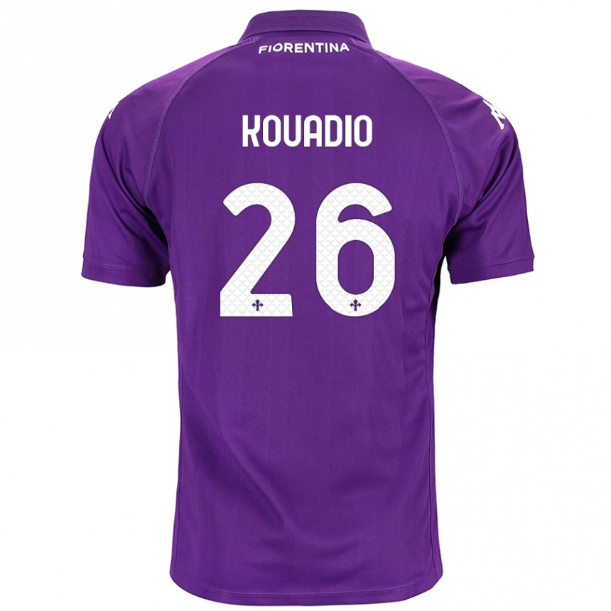 Men Football Eddy Kouadio #26 Purple Home Jersey 2024/25 T-Shirt Australia