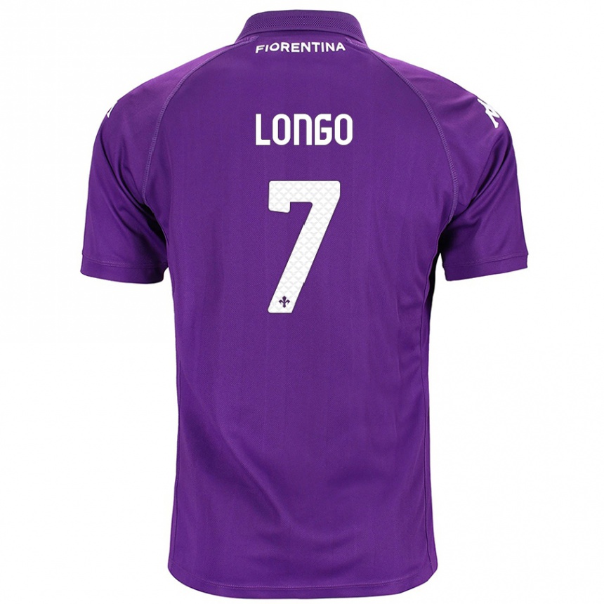 Men Football Miriam Longo #7 Purple Home Jersey 2024/25 T-Shirt Australia