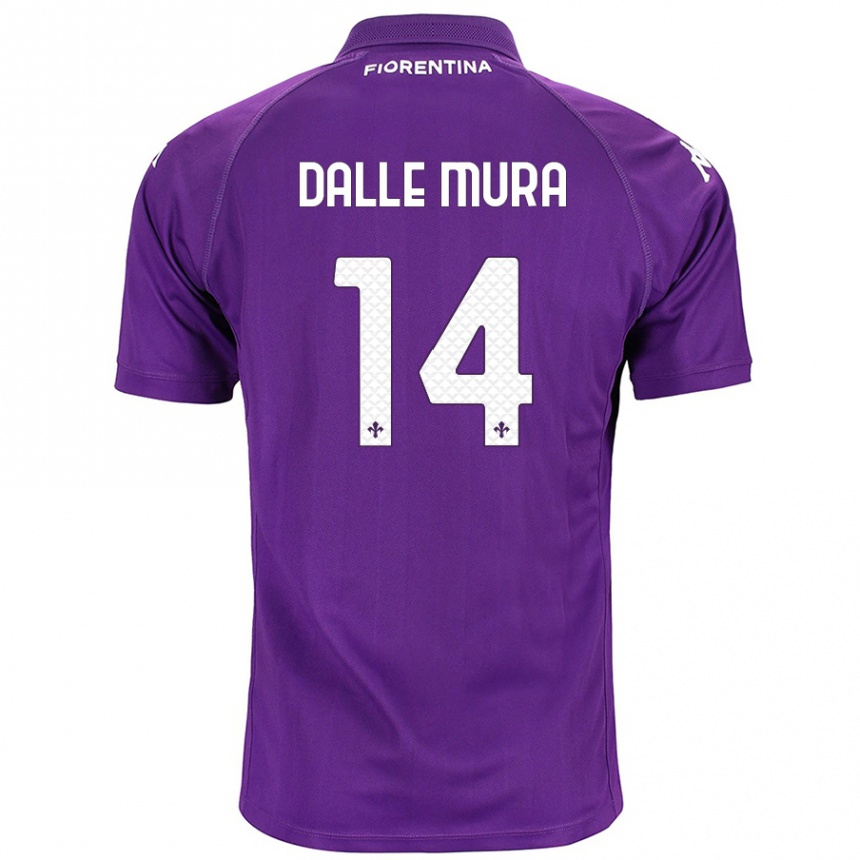 Men Football Christian Dalle Mura #14 Purple Home Jersey 2024/25 T-Shirt Australia