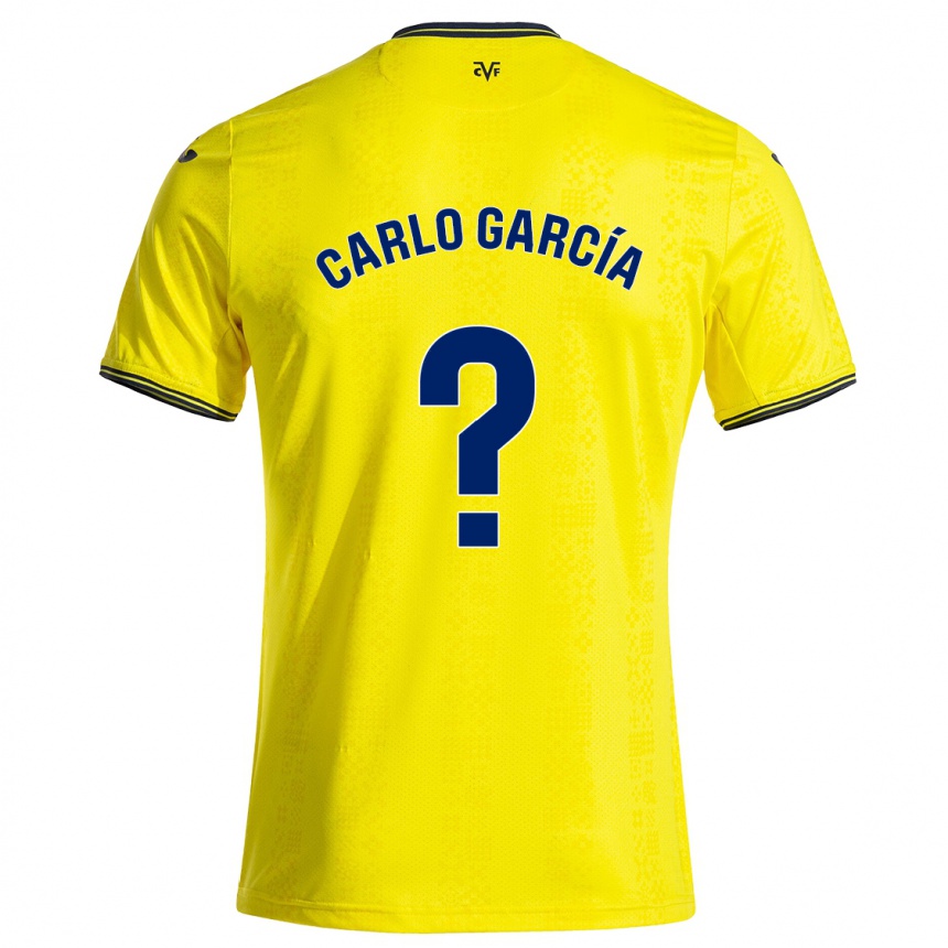 Men Football Carlo García #0 Yellow Black Home Jersey 2024/25 T-Shirt Australia