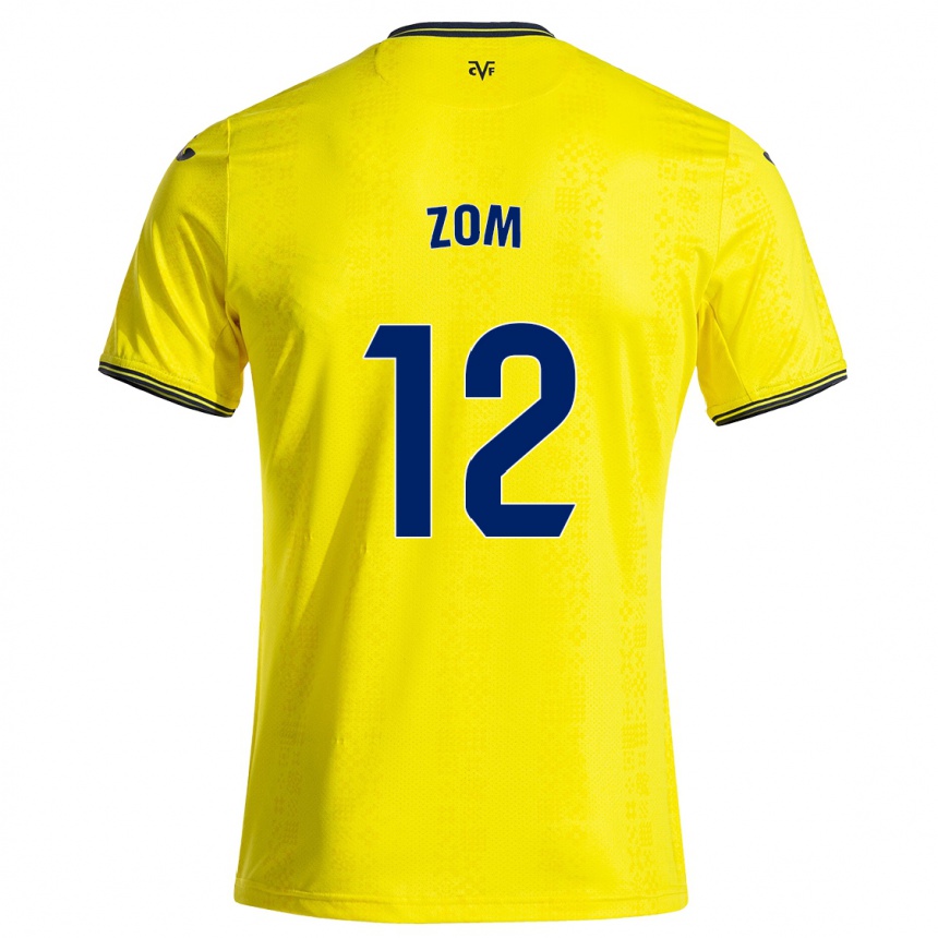 Men Football Ludo Zom #12 Yellow Black Home Jersey 2024/25 T-Shirt Australia