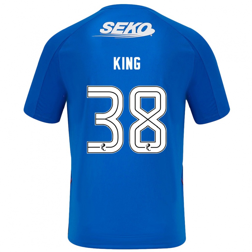 Men Football Leon King #38 Dark Blue Home Jersey 2024/25 T-Shirt Australia