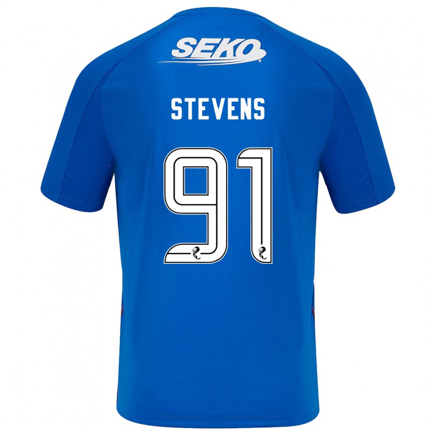 Men Football Archie Stevens #91 Dark Blue Home Jersey 2024/25 T-Shirt Australia