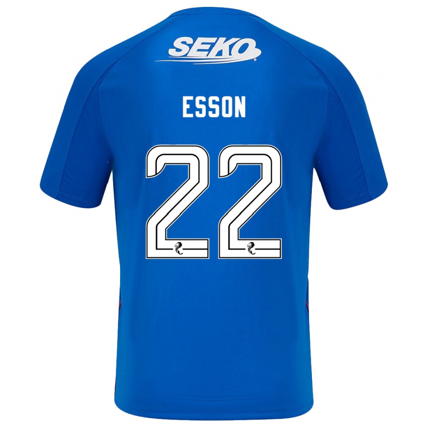 Men Football Victoria Esson #22 Dark Blue Home Jersey 2024/25 T-Shirt Australia